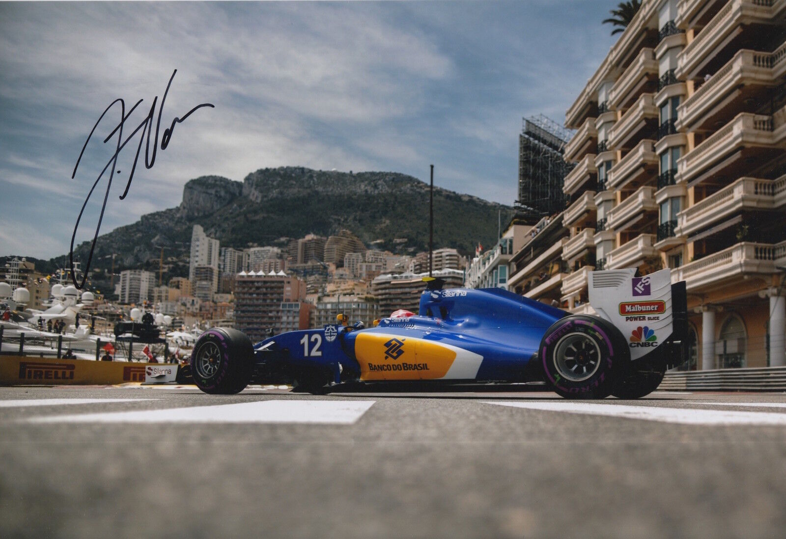 Felipe Nasr Hand Signed 12x8 Photo Poster painting Sauber F1.