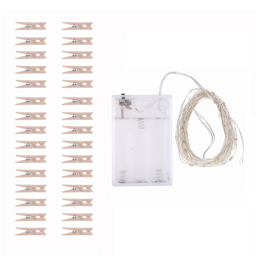

3 Meter LED String Lights + Card Photo Clip Fairy Garland Decoration Lamp, 501 Original