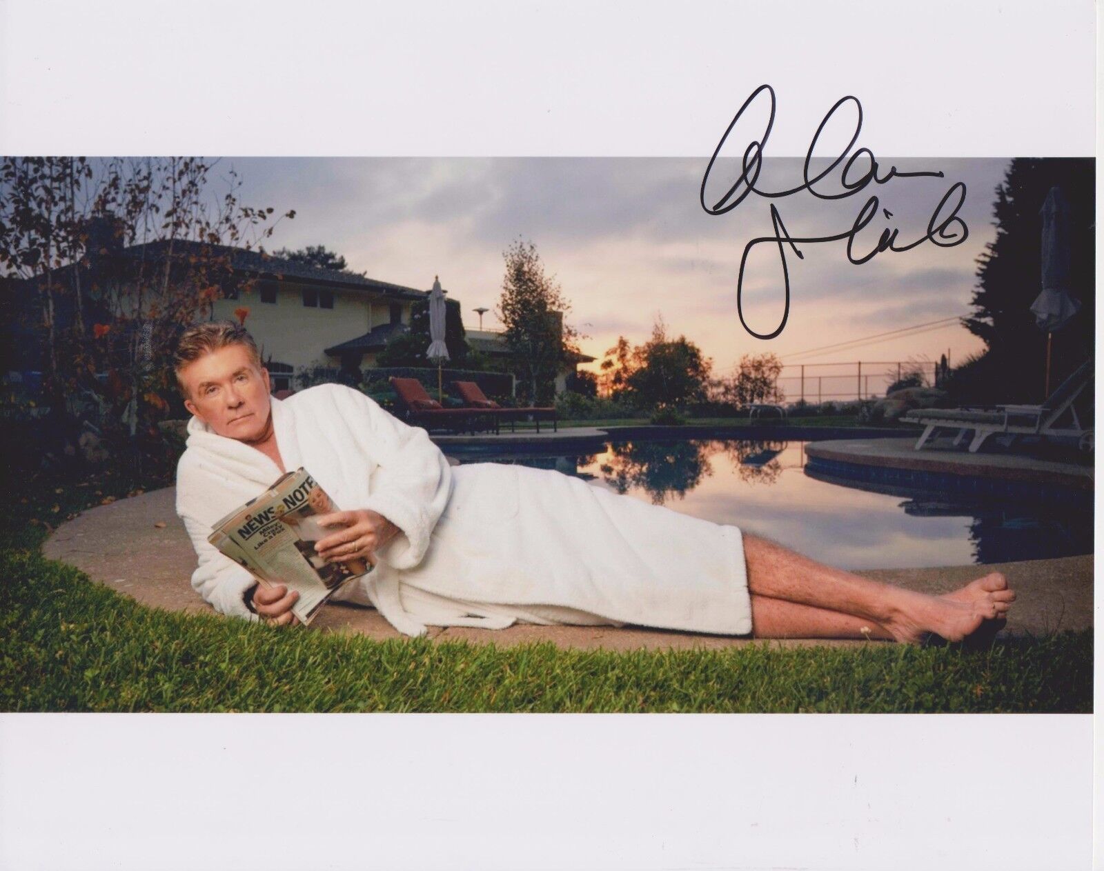 Alan Thicke Growing Pains Original Autographed 8X10 Photo Poster painting