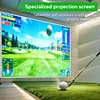 [US Local Warehouse] 9.8x13ft Golf Simulator Impact Screen Launch Monitor Projector Screen with Grommet Holes Golf Hitting Screens for Indoor/Home/Garage Training