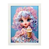 Cartoon Little Girl Diamond Art Painting Kits with Frame 