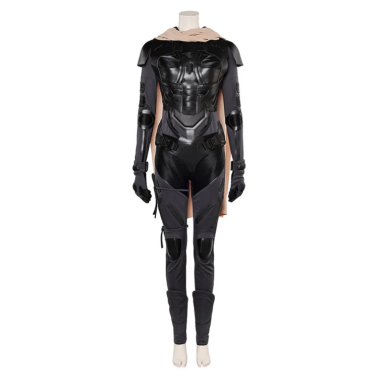 Movie Dune: Part Two (2024) Chani Black Stillsuit Jumpsuit Set Outfits Cosplay Costume Halloween Carnival Suit