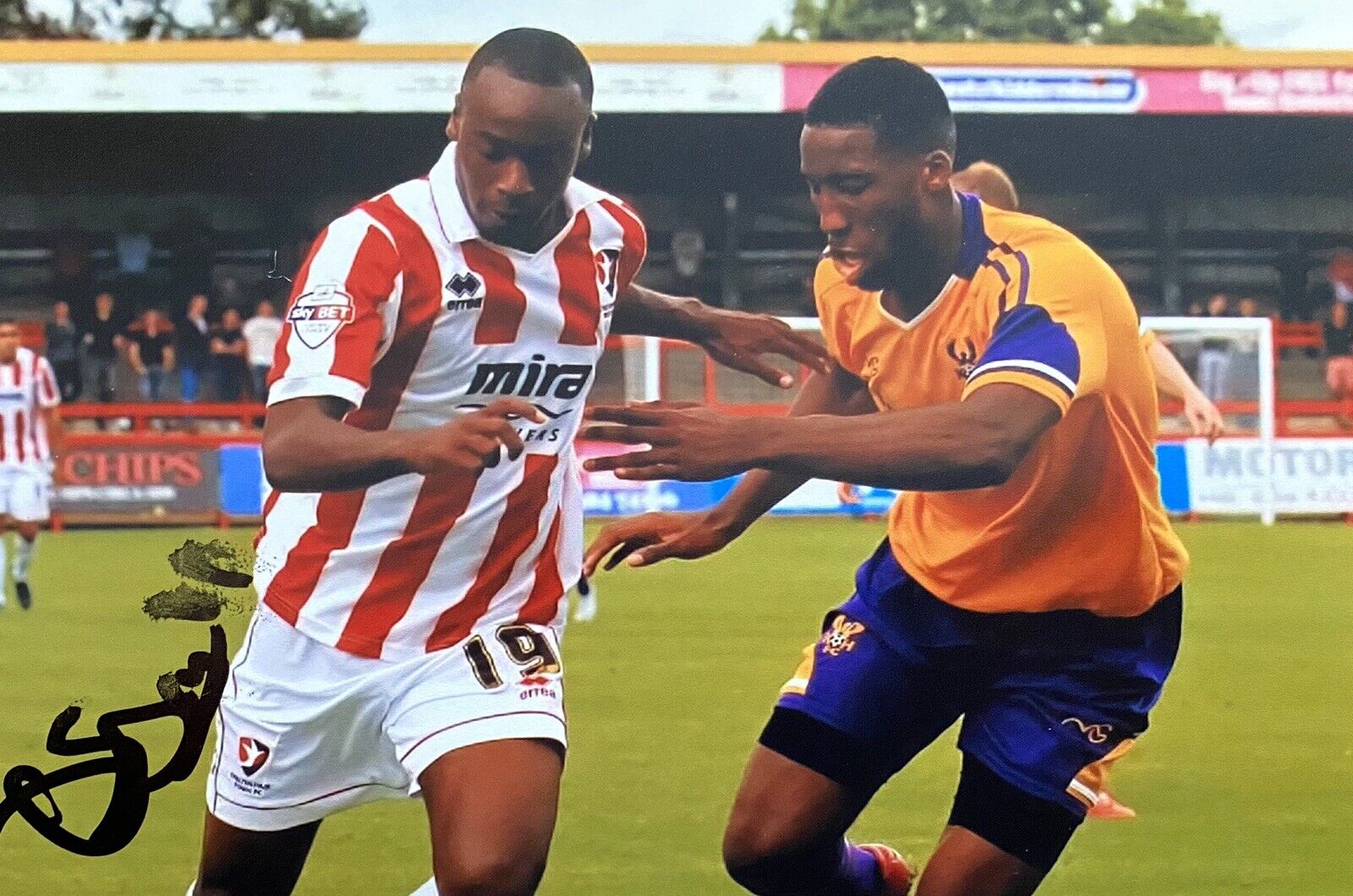 Omari Sterling-James Genuine Hand Signed Cheltenham Town 6X4 Photo Poster painting 2