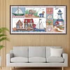(Counted/Stamped)Seaside Impression-14CT Cross Stitch 41*25cm/16.14*9.84in