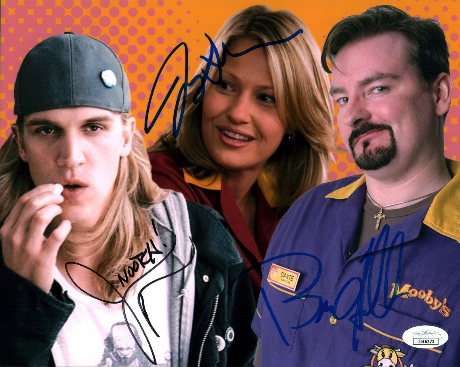 Clerks 8x10 Photo Poster painting Signed Autograph O'Halloran Mewes Adams JSA Certified COA Auto