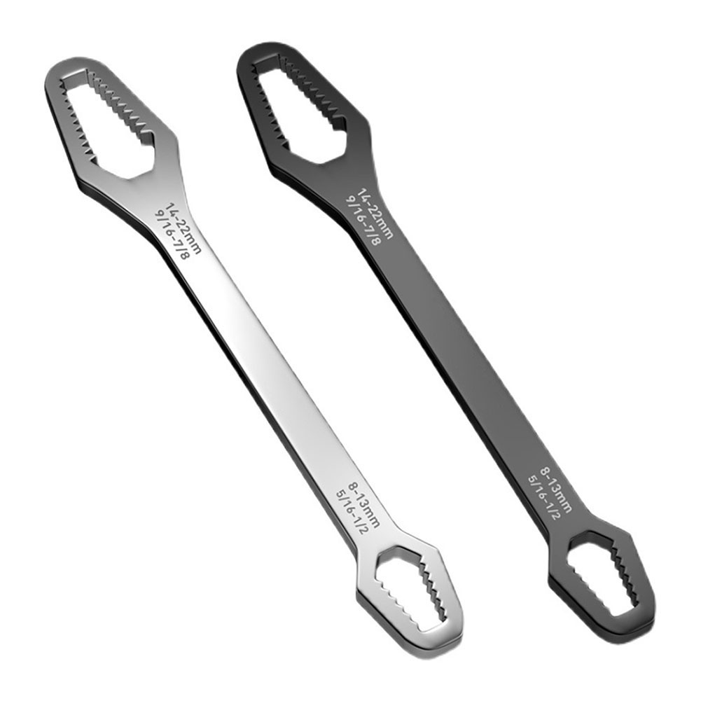 

Universal Torx Wrench Double-head Adjustable 8-22mm Ratchet Spanner Tools, Sliver, 501 Original