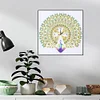 Diamond Painting-DIY Crystal Rhinestone Peafowl Clock
