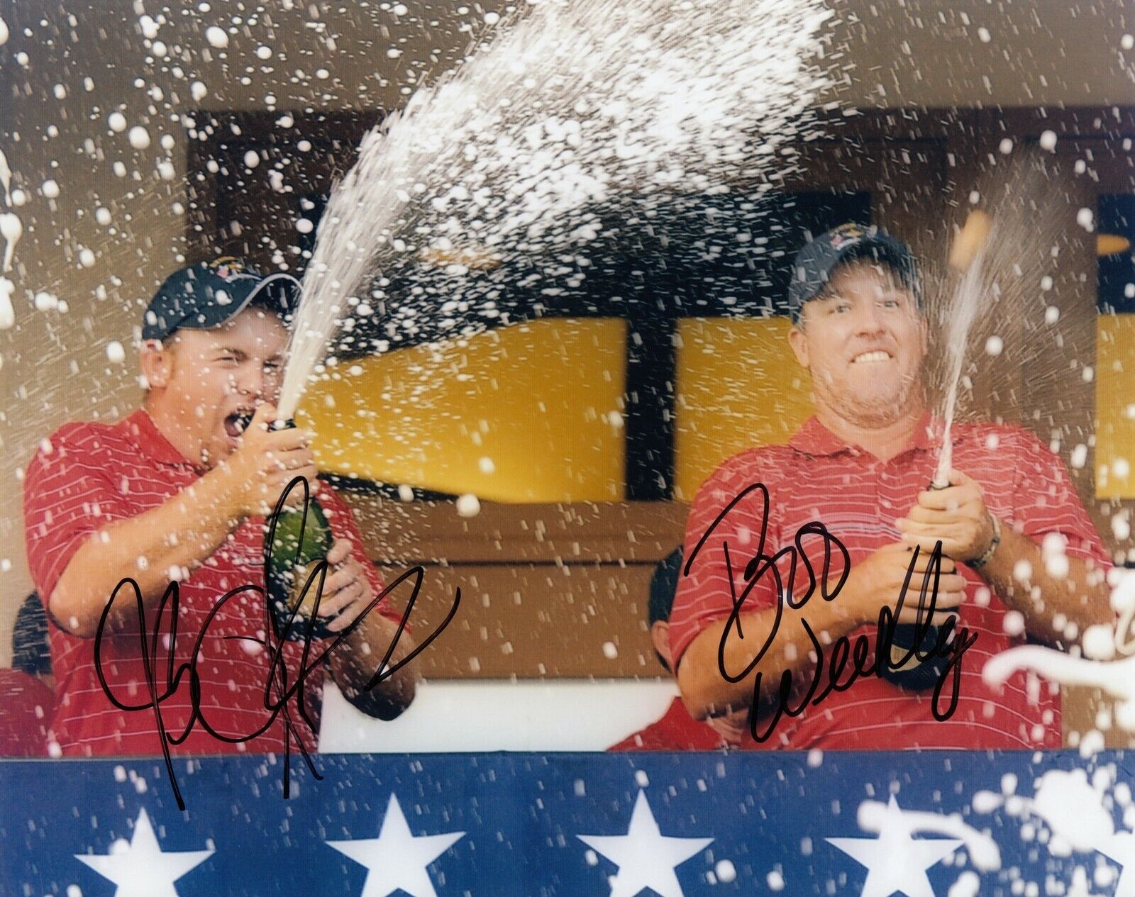 J B Holmes Boo Weekley #0 Ryder Cup 8x10 Signed Photo Poster painting w/ COA Golf 033119