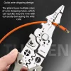 Multifunctional Wire Stripper Crimper Cable Cutter Pliers, 2024 Arrival Multifunctional Wire Stripper Crimper Cable Cutter Pliers, Stainless Steel Wire Stripper