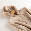 LHZSYY 100% Pure Goat Cashmere Hoodie Ladies New Hooded Pullover High-End Joker Sweater Loose Knit Blouse Warm Base Shirt Autumn
