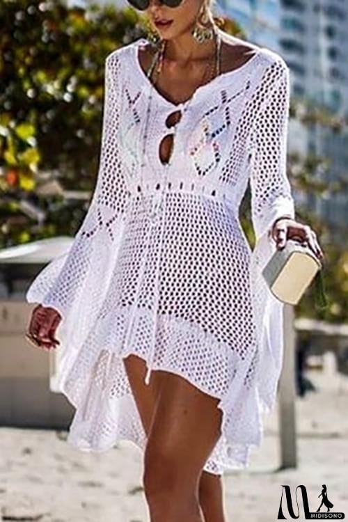 MidiSono - Hollow Flares Sleeve Cover Up