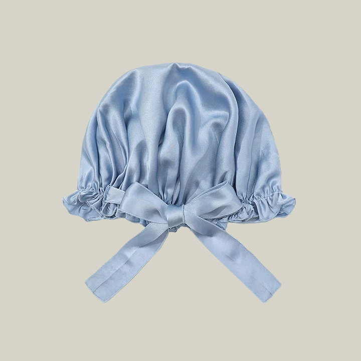 Bonnet de nuit réglable en soie à lacets 19 Momme- SOIE PLUS