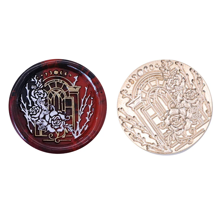 Diy Fire Lacquer Round Sealing Wax Stamp Head 25Mm gbfke