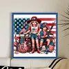 Independence Day Girl-11CT Stamped Cross Stitch 40*40cm tapestrymarket