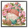 (US Only)Gnome Design DIY Bead Embroidery Kit 40x40cm 9CT Cross Stitch Kit for Home Decor