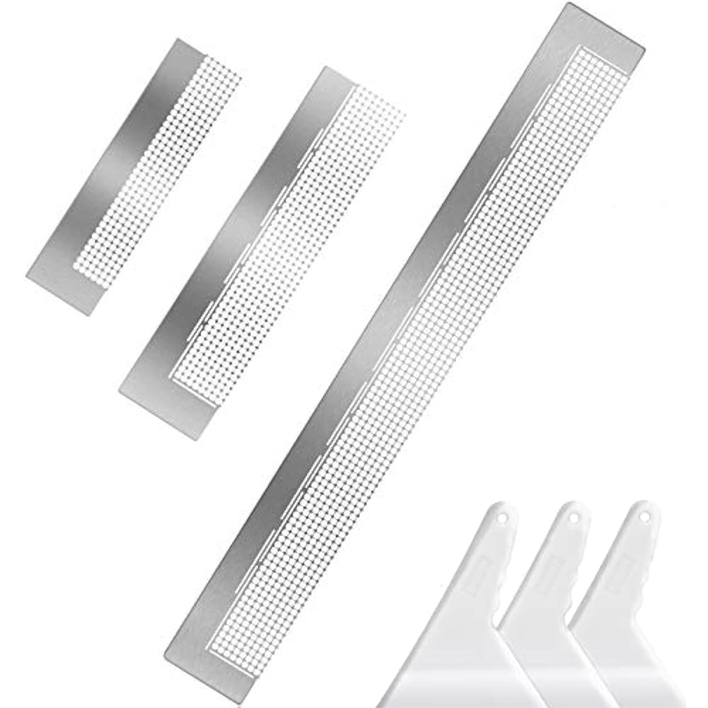 3Pcs Diamond Painting Ruler with 3 Corrector Tools (216 400 800 Blank Grids)