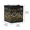 Solar Powered Deck Step Stair Lights Mandalas Theme Waterproof Fence Light Decorative Mandalas Lights for Garden Post Patio Backyard Yard Decor