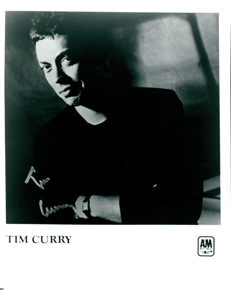 Tim Curry (Vintage Headhsot) signed authentic 8x10 Photo Poster painting COA