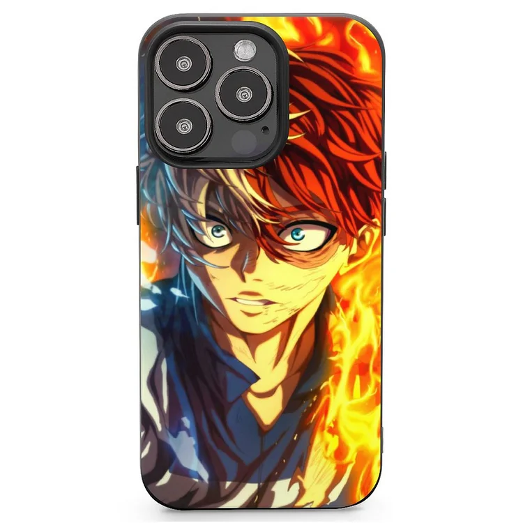 Shoto Todoroki Anime My Hero Academia Phone Case(16) Mobile Phone Shell IPhone 13 and iPhone14 Pro Max and IPhone 15 Plus Case - Heather Prints Shirts