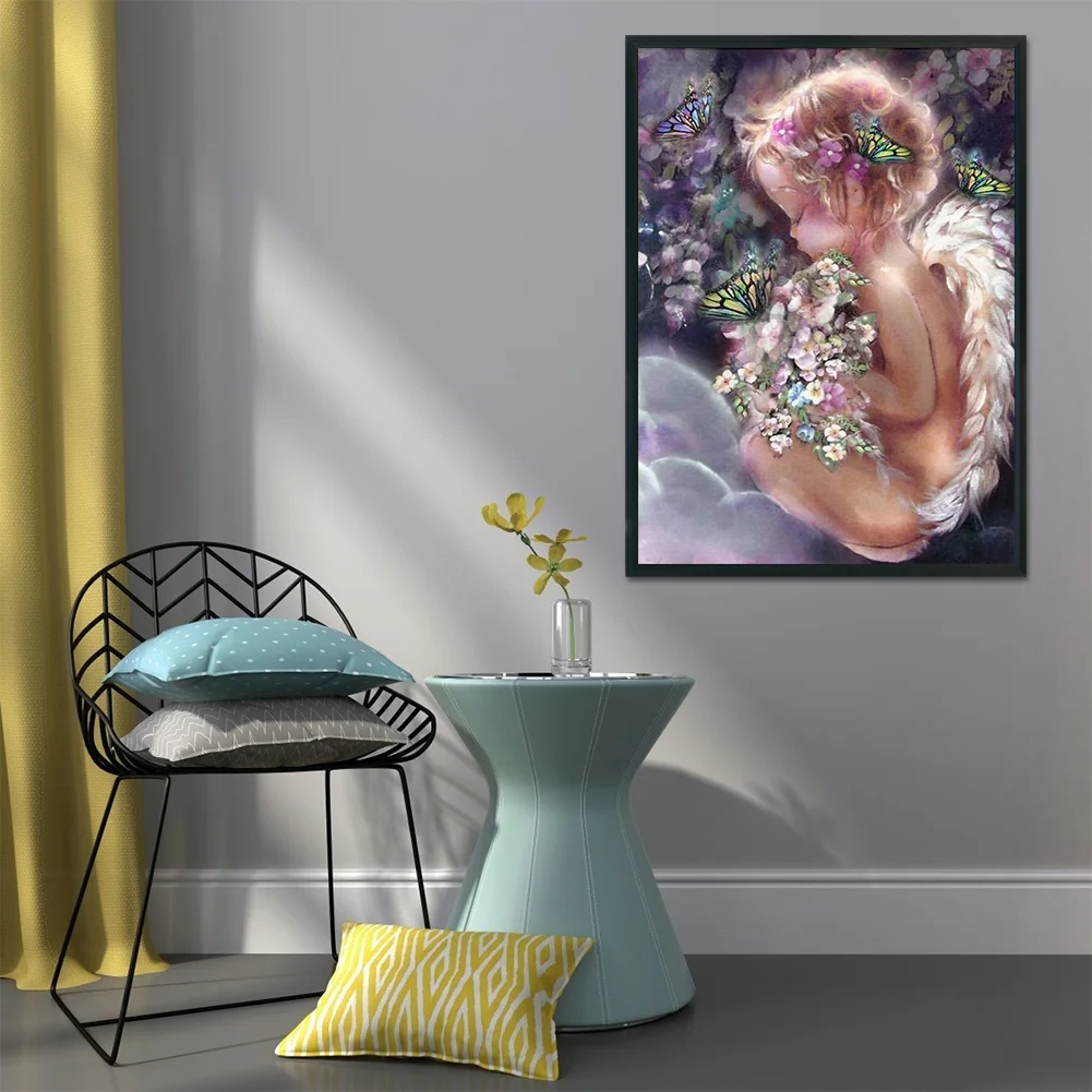 DIY Stamped Cross Stitch 11CT Full Embroidery 40*53cm - Angel Baby