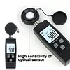 Digital Mini Lux Meter 0-200000Lux Handheld Illuminometer LCD Display Photometer