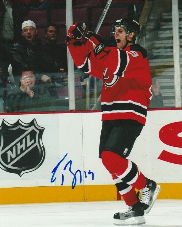 TRAVIS ZAJAC SIGNED NEW JERSEY DEVILS 8x10 Photo Poster painting #5 Autograph