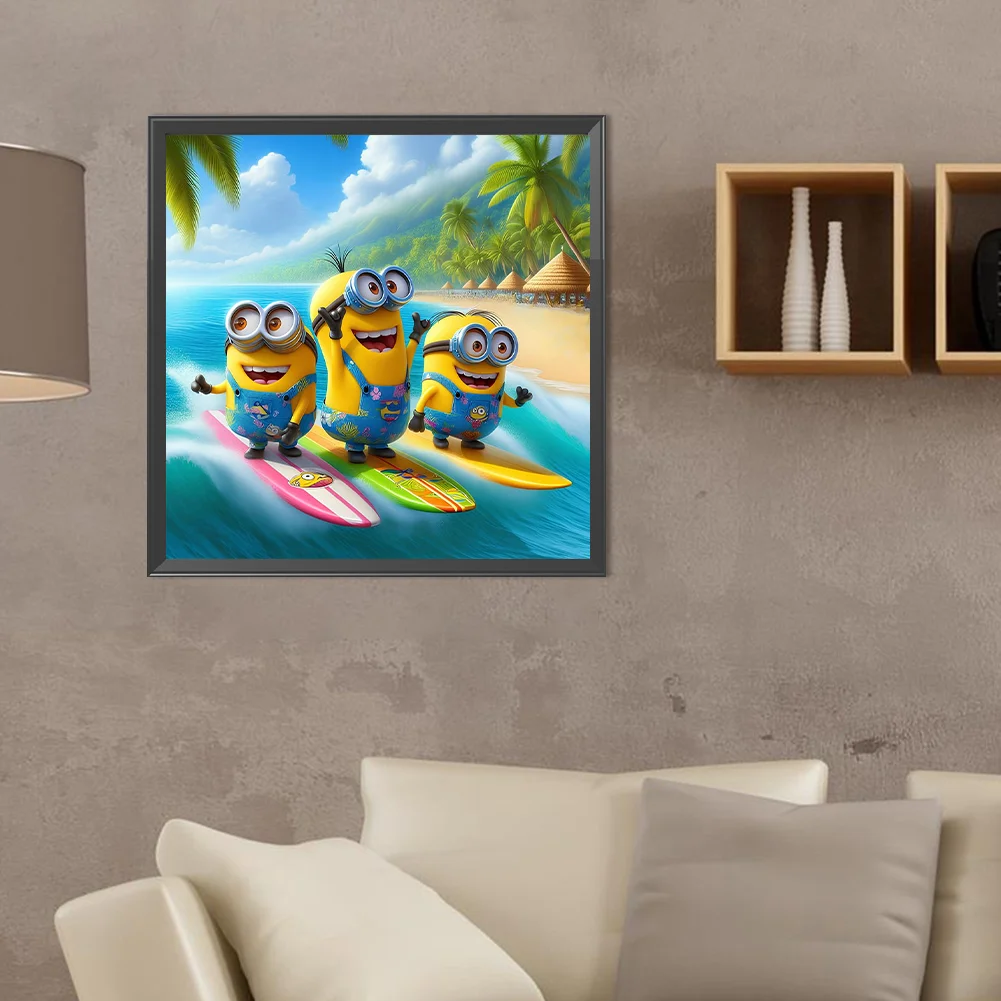 Diamond Painting - Full Round Drill - Minions(Canvas|40*40cm)