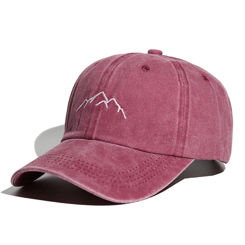 Baseball Cap Soft Top Men’s Women’s Embroidered Washed Old Outdoor Mountaineering Hat Spring And Summer Sports Hat