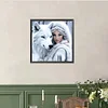 Beaux loups des neiges-plein rond diamant peinture-40 * 40cm