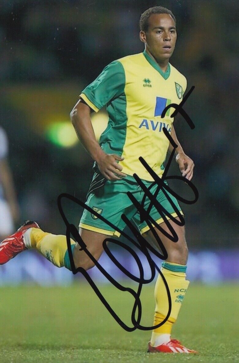 ELLIOTT BENNETT HAND SIGNED 6X4 Photo Poster painting NORWICH CITY FOOTBALL AUTOGRAPH