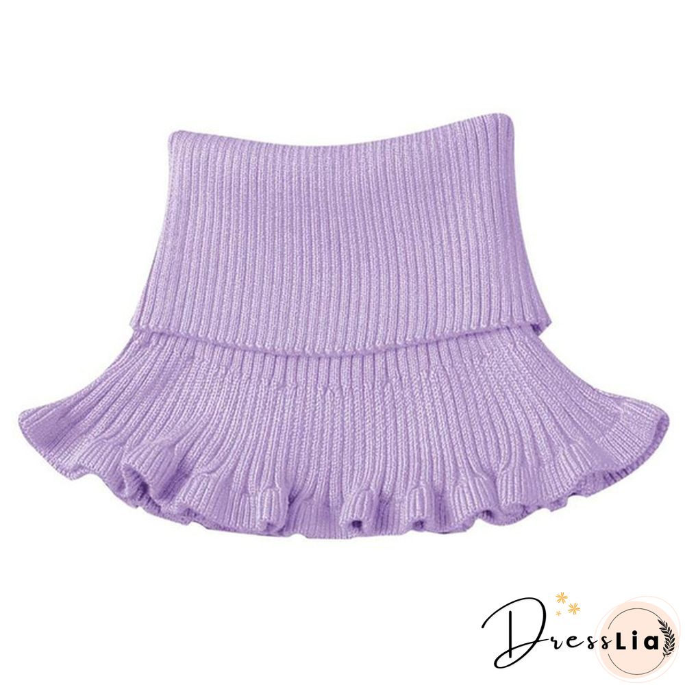 New Girl Ladies Women Fashion Knitted Detachable Fake Collar Scarf For Shirt Fake Collars