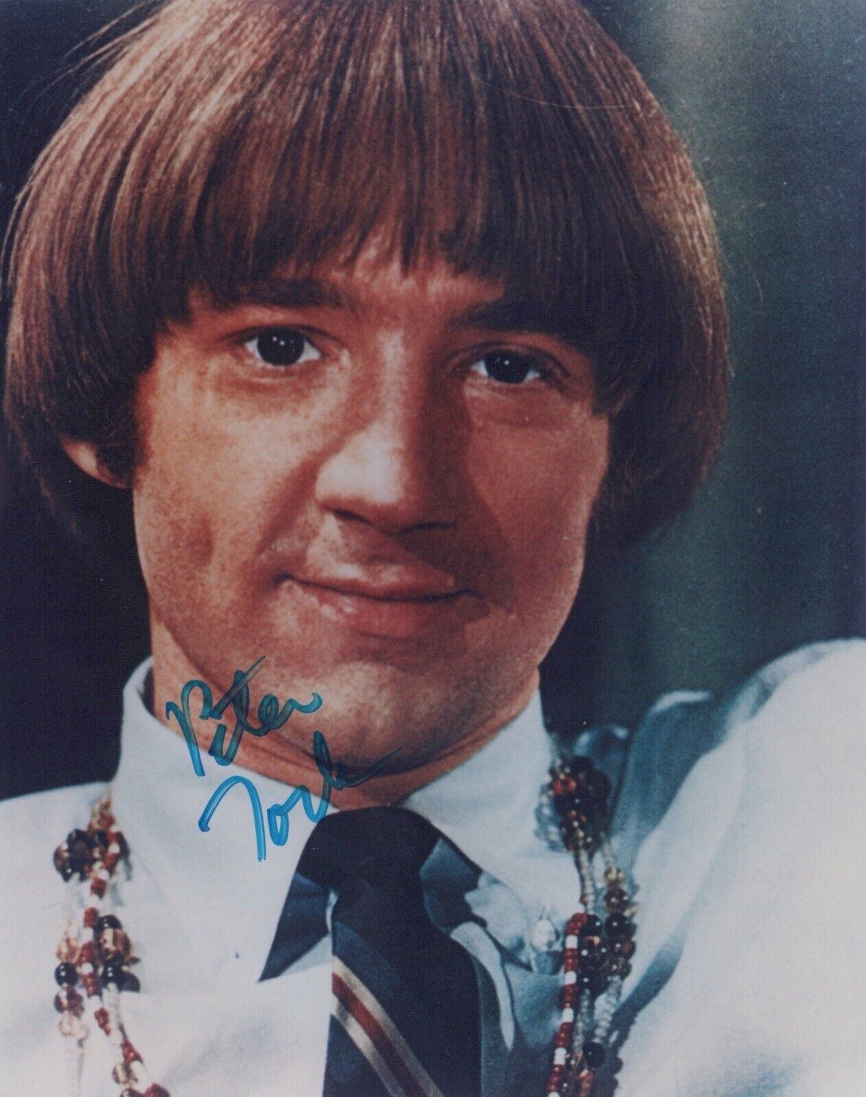 The Monkees pop star and actor Peter Tork signed 8x10 Photo Poster painting