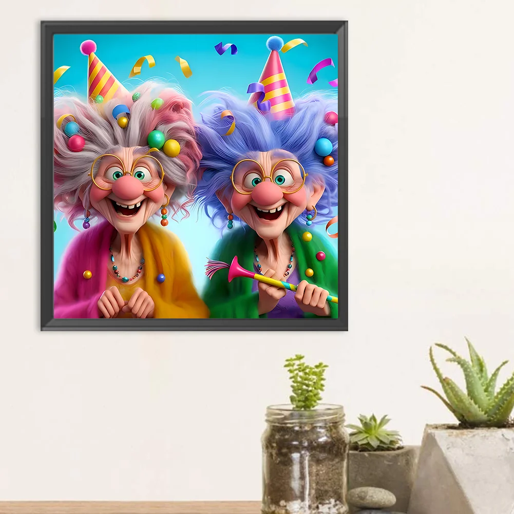 Diamond Painting - Full Round Drill - Grandma(Canvas|30*30cm)