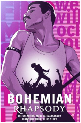 Bohemian Rhapsody Movie Art Film Print Silk Poster Home Wall Decor 24x36inch