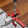 All-In-One 35mm Hinge Drilling Guide Jig, Woodworking Positioning Tool for Wardrobe & Cabinet Mounting