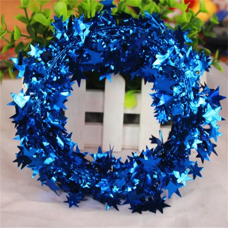 7m Christmas Tree Ornaments Decorations Ribbon Color iron wire Vine bar Hanging Door For Home Party Supplies New Year Gift