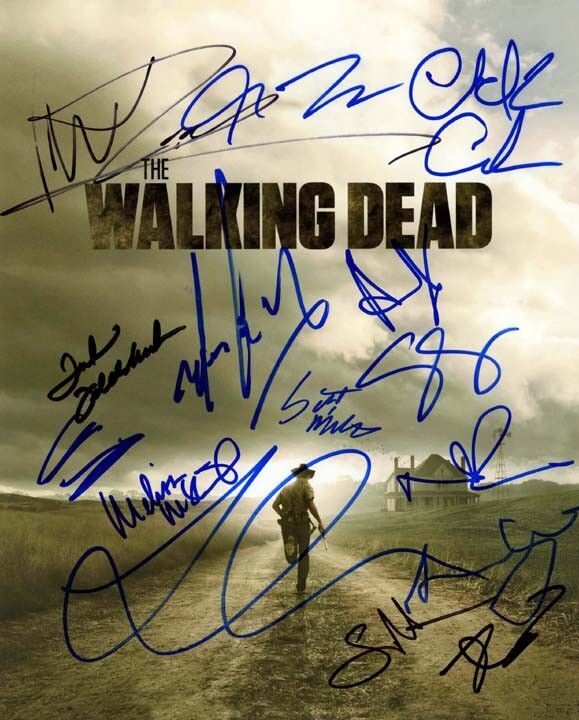 THE WALKING DEAD signed autographed 11x14 CAST Photo Poster painting SIGNED BY FIFTEEN