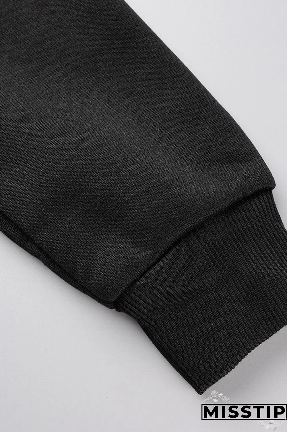 Black Casual Print Patchwork Hooded Collar Long Sleeve Dresses