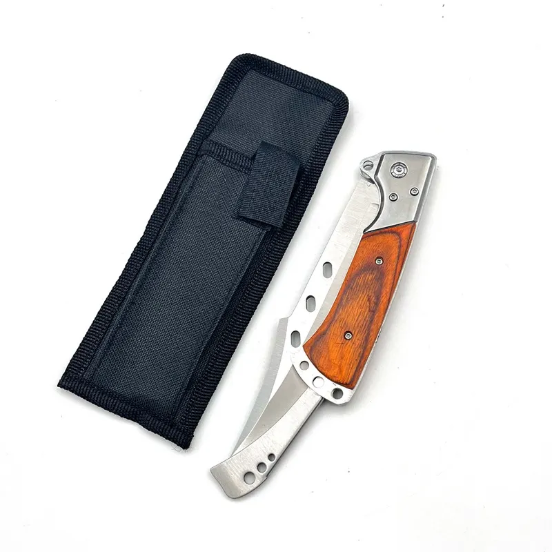 Yangjiang Outdoor Folding Knife Portable Self-Defense Knife Car Survival Knife Camping Tactical Colored Wood Mountaineering Dovetail Knife Wholesale