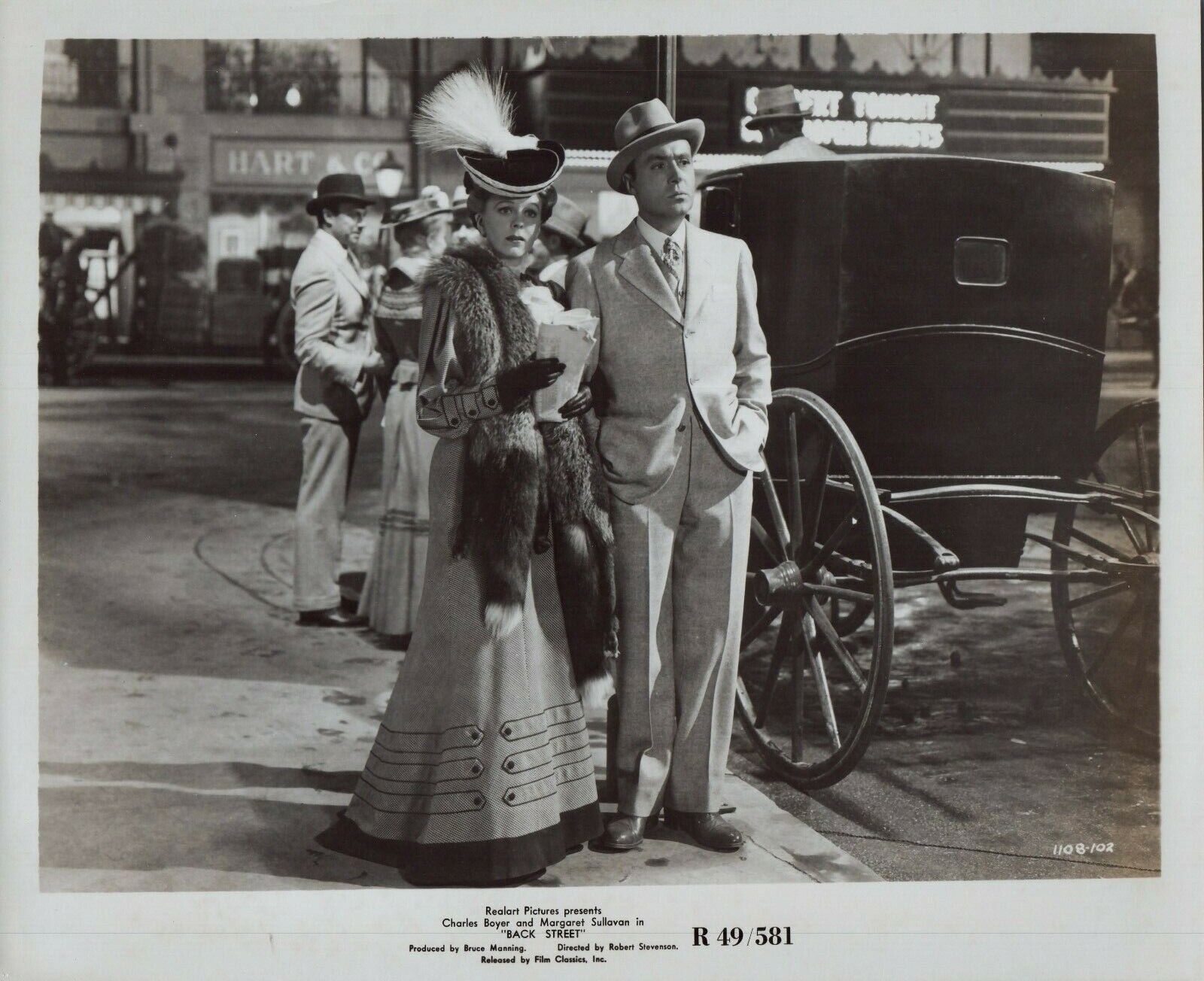 CHARLES BOYER MARGARET SULLAVAN 1941 Movie Promo Vintage 8x10 Photo Poster painting BACK STREET