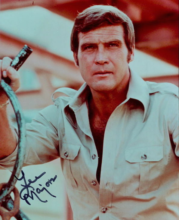 Lee Majors (The Six Million Dollar Man) signed 8x10 Photo Poster painting In-person