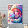 Diamond Painting -DIY Round Drill Snowman and Girl
