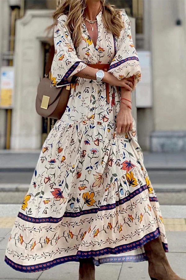 Elegant And Whimsical Bohemian Long Dress
