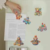 6Pcs Acrylic Special Shape Colorful Toys Diamond Painting Fridge Magnets