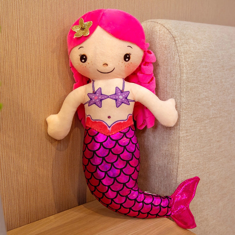 Cartoon Mermaid Doll Princess Cute Doll Sleeping Pillow Children’s Gift