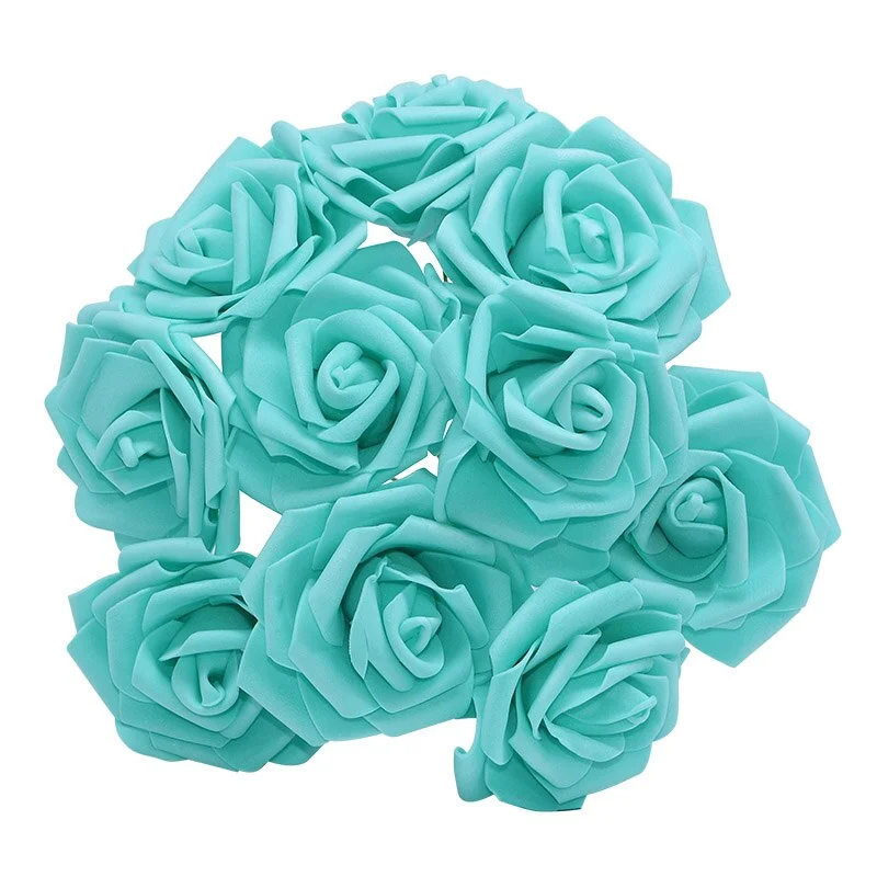 10/20/30Pcs Artificial Foam Rose Flowers Romantic Wedding Bride Bouquet Party Decor Birthday Gift Scrapbook DIY Craft Supplie