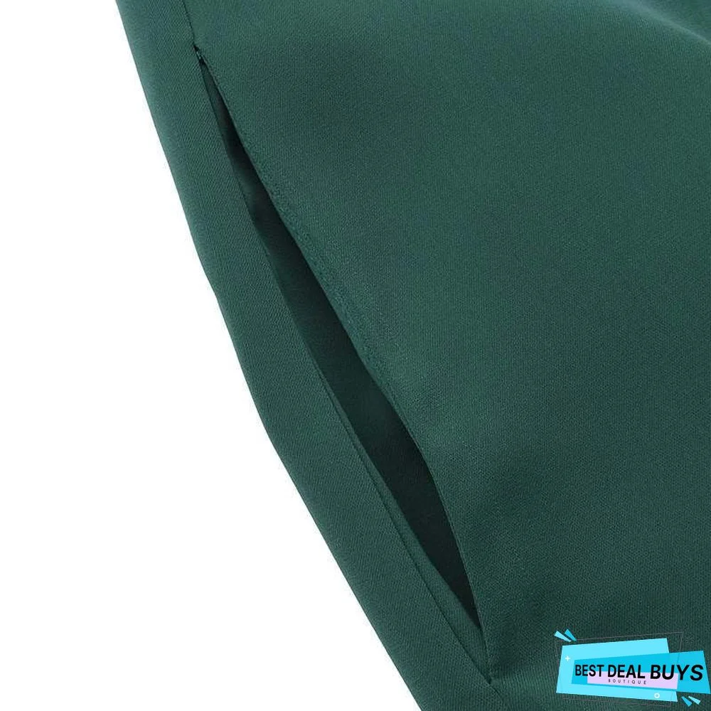 Autumn Casual Women's Cardigan Long Sleeve Stand Collar Large Swing Dress