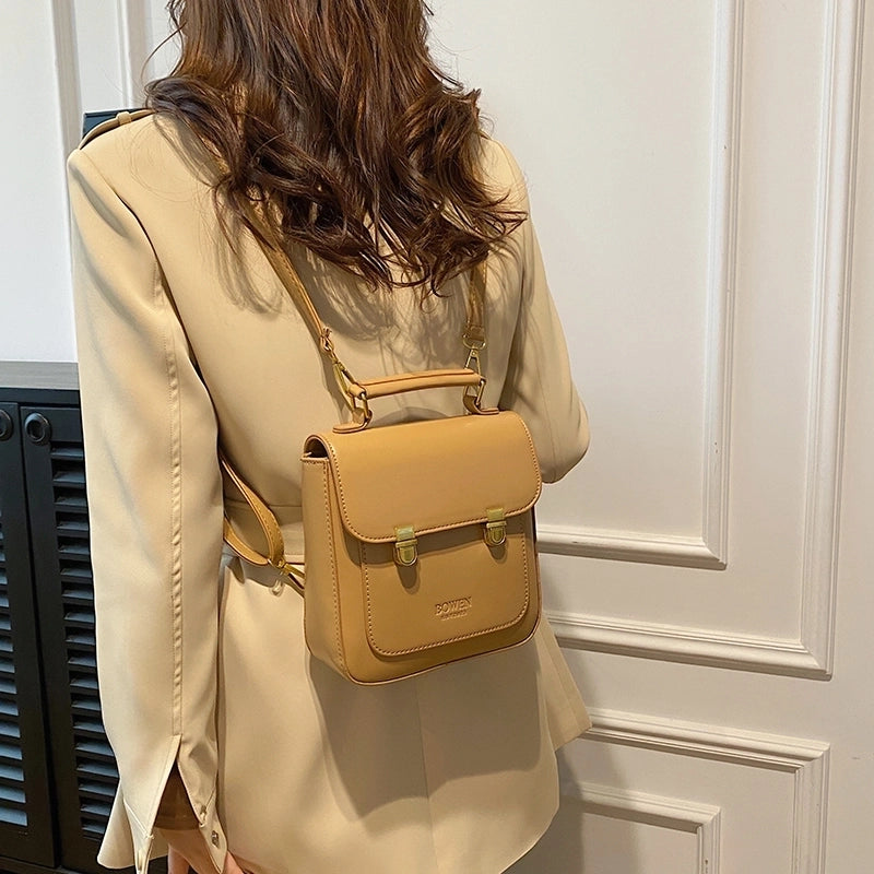 Medium Solid Color Casual Daily Shopping Women’s Backpack