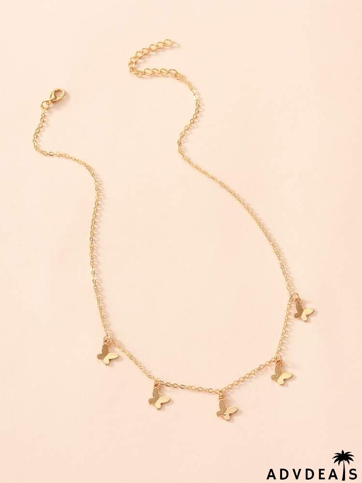 Butterfly Pendant Necklace