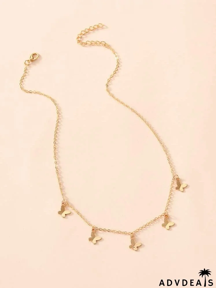 Butterfly Pendant Necklace